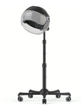 TASALON Ionic Hooded Hair Dryer, 1875W Adjustable Height Standing Bonnet Dryer for Home and Salon - Transparent