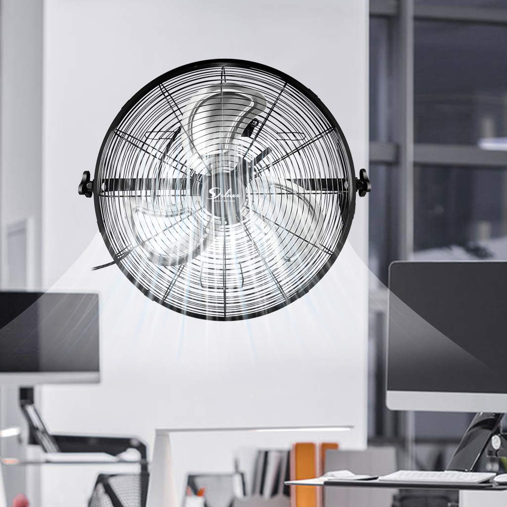 20 in 3-speed Switches industrial Wall-Mount Fan in Adjustable Tilt