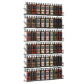 2 of Shelves 3-Tier Black Wall Mount Spice Rack Organizer