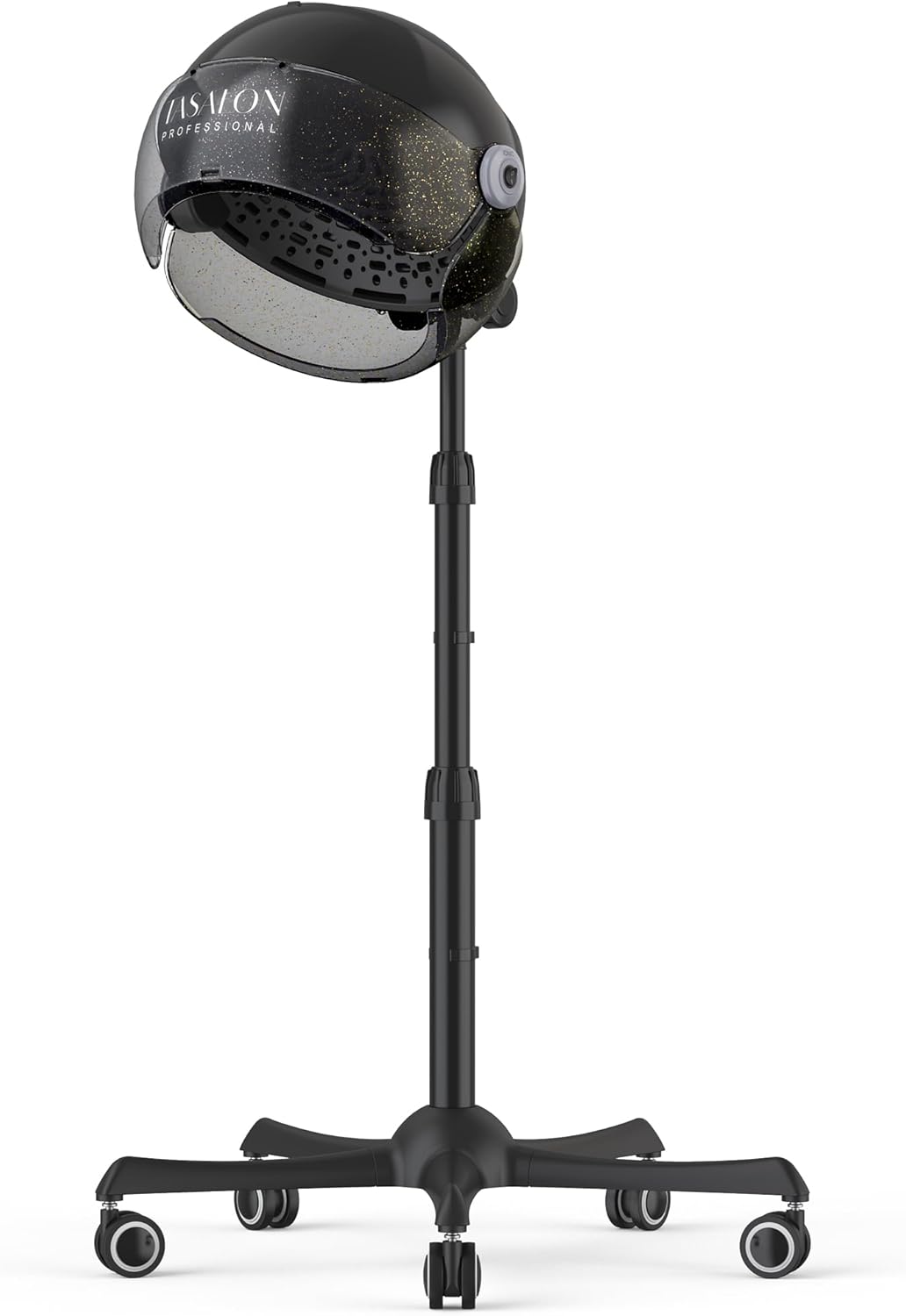 TASALON Ionic Hooded Hair Dryer, 1875W Adjustable Height Standing Bonnet Dryer for Home and Salon - Black