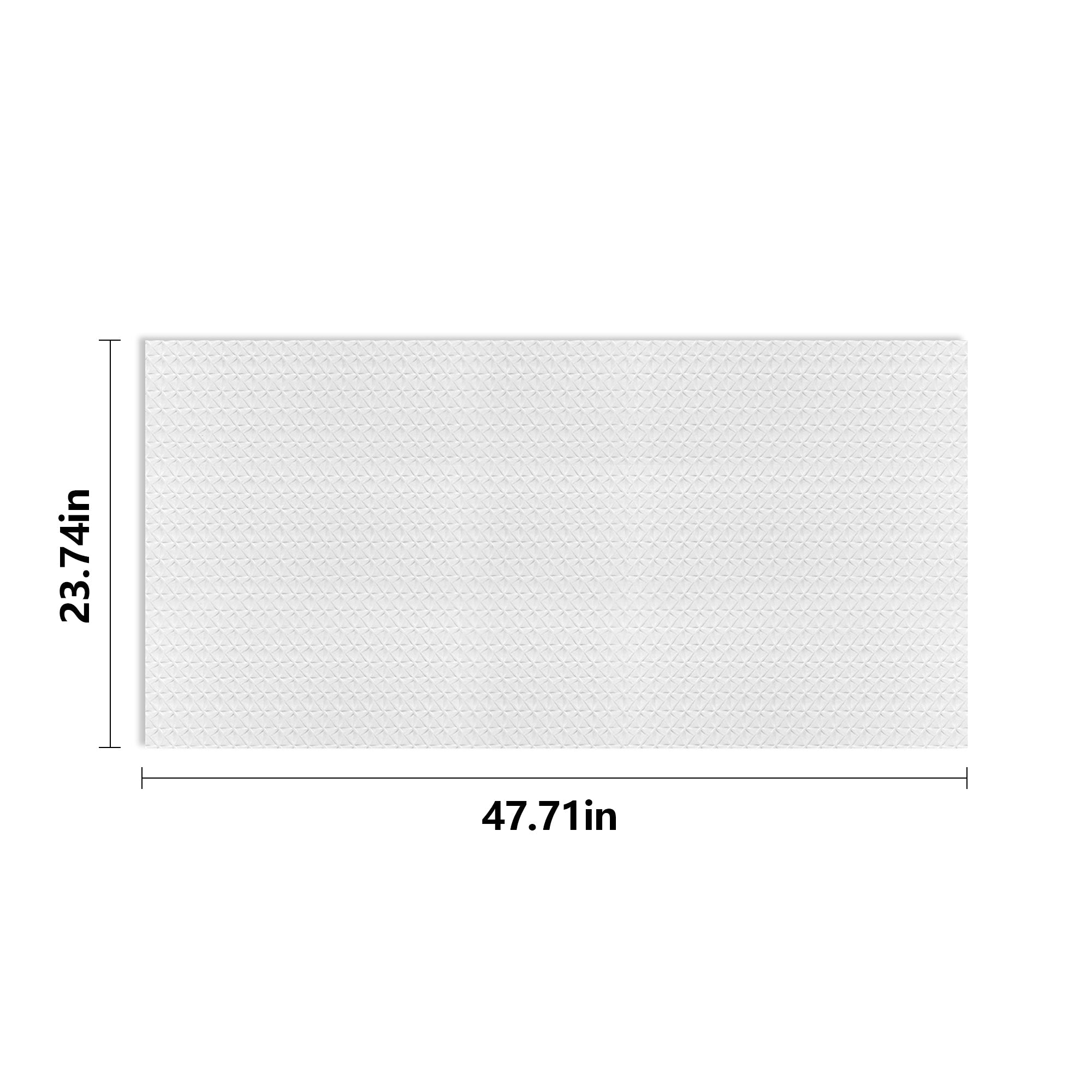 PVC 2 ft. x 4 ft. Embossing Plaid pattern Drop in Ceiling Tile (80 sq.ft./case)