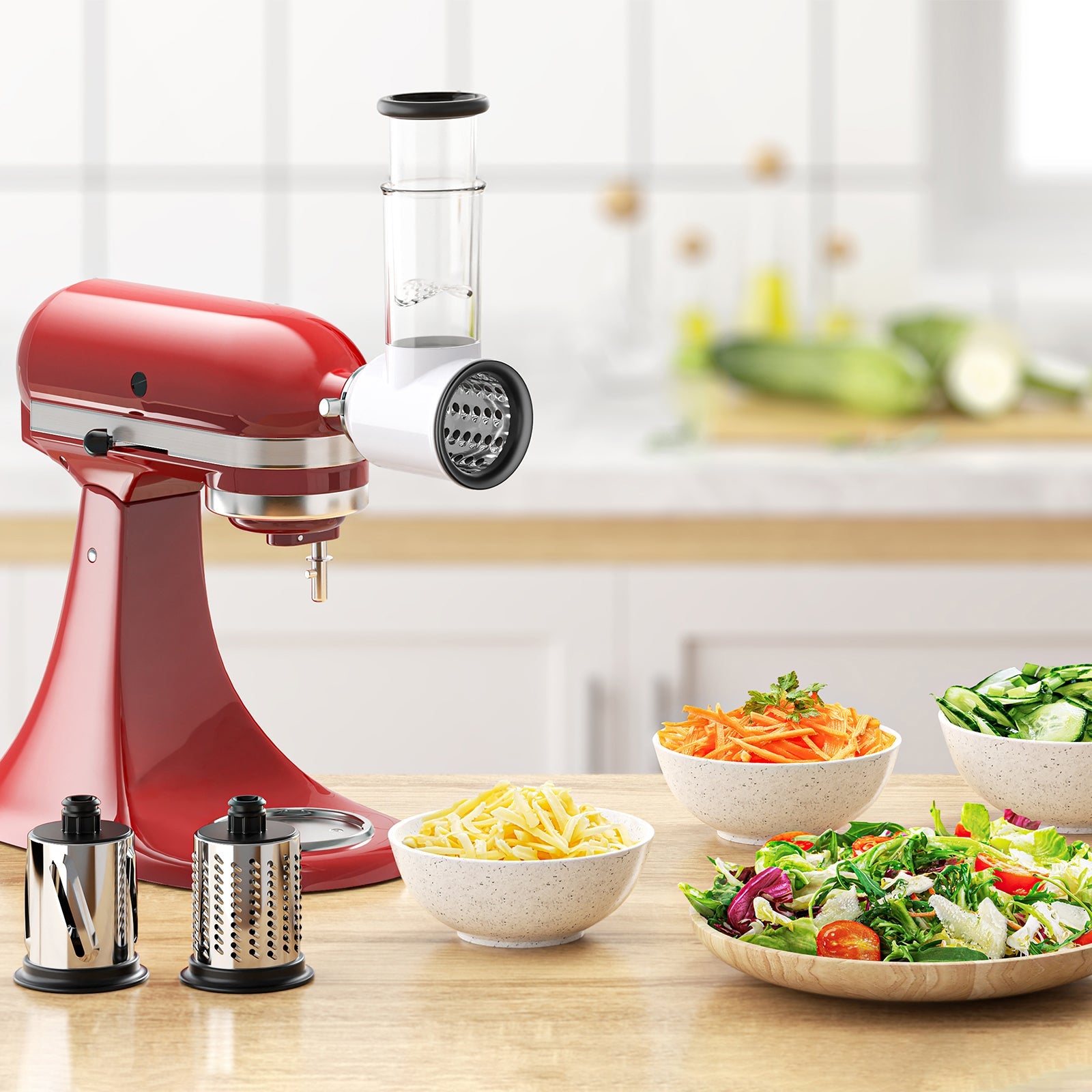 Slicer Shredder Attachment for KitchenAid Stand Mixers, Vegetable Kitchenaid, Cheese Grater