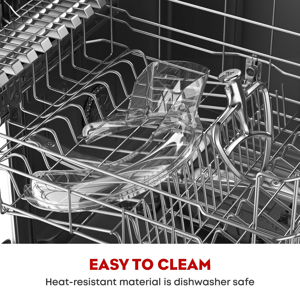 Pouring Shield for KitchenAid Stand Mixer, with Stainless Steel Paddle Attachment for Kitchenaid Mixer