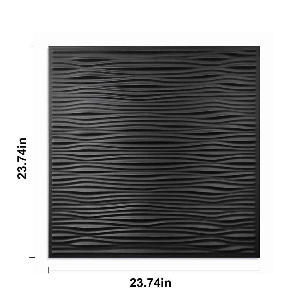 2 ft. x 2 ft. Wavy pattern PVC Lay-in Ceiling Tile (48 sq. ft./case)