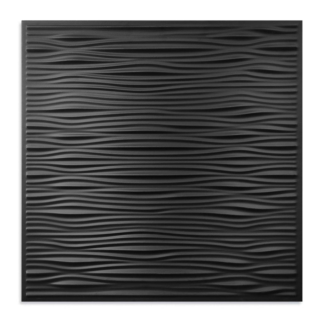 2 ft. x 2 ft. Wavy pattern PVC Lay-in Ceiling Tile (48 sq. ft./case)