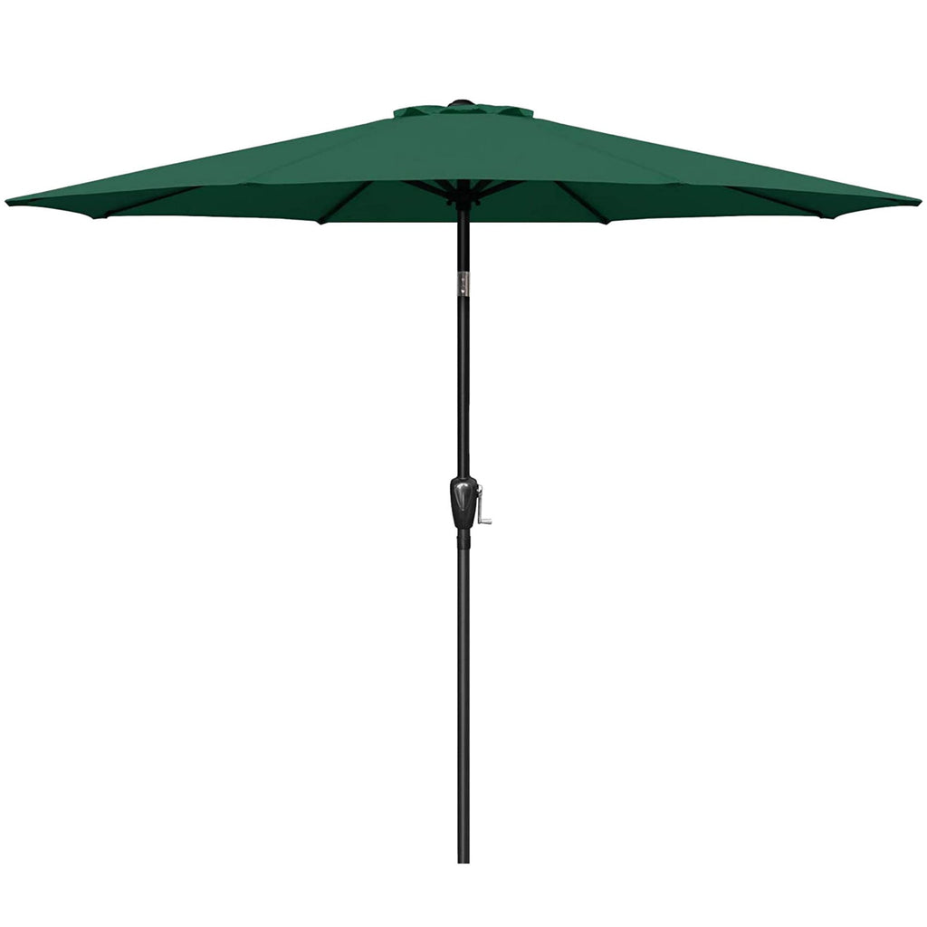 9 ft. Steel Market Tilt Patio Umbrella in Green