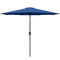 9 ft. Steel Market Tilt Patio Umbrella in Blue