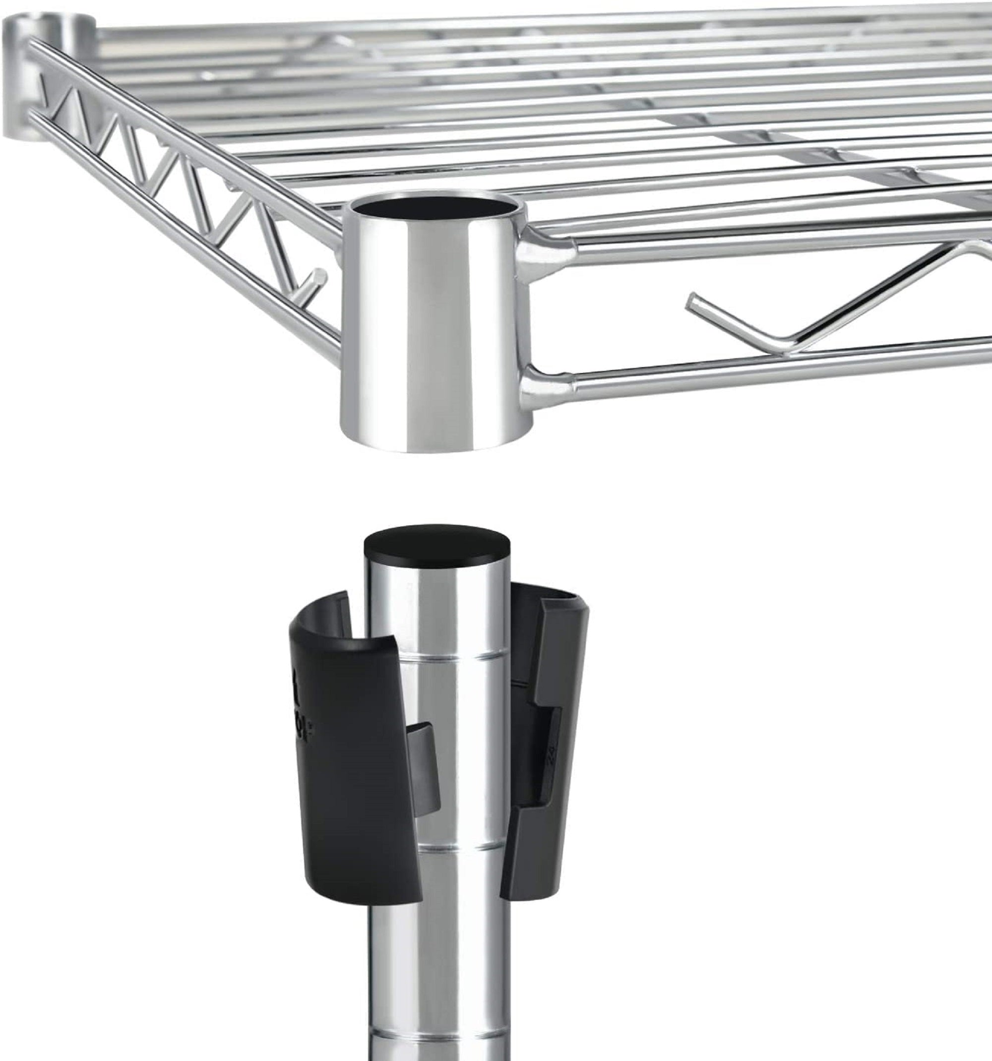 3-Tier Wire Shelving Storage Unit With Wheels