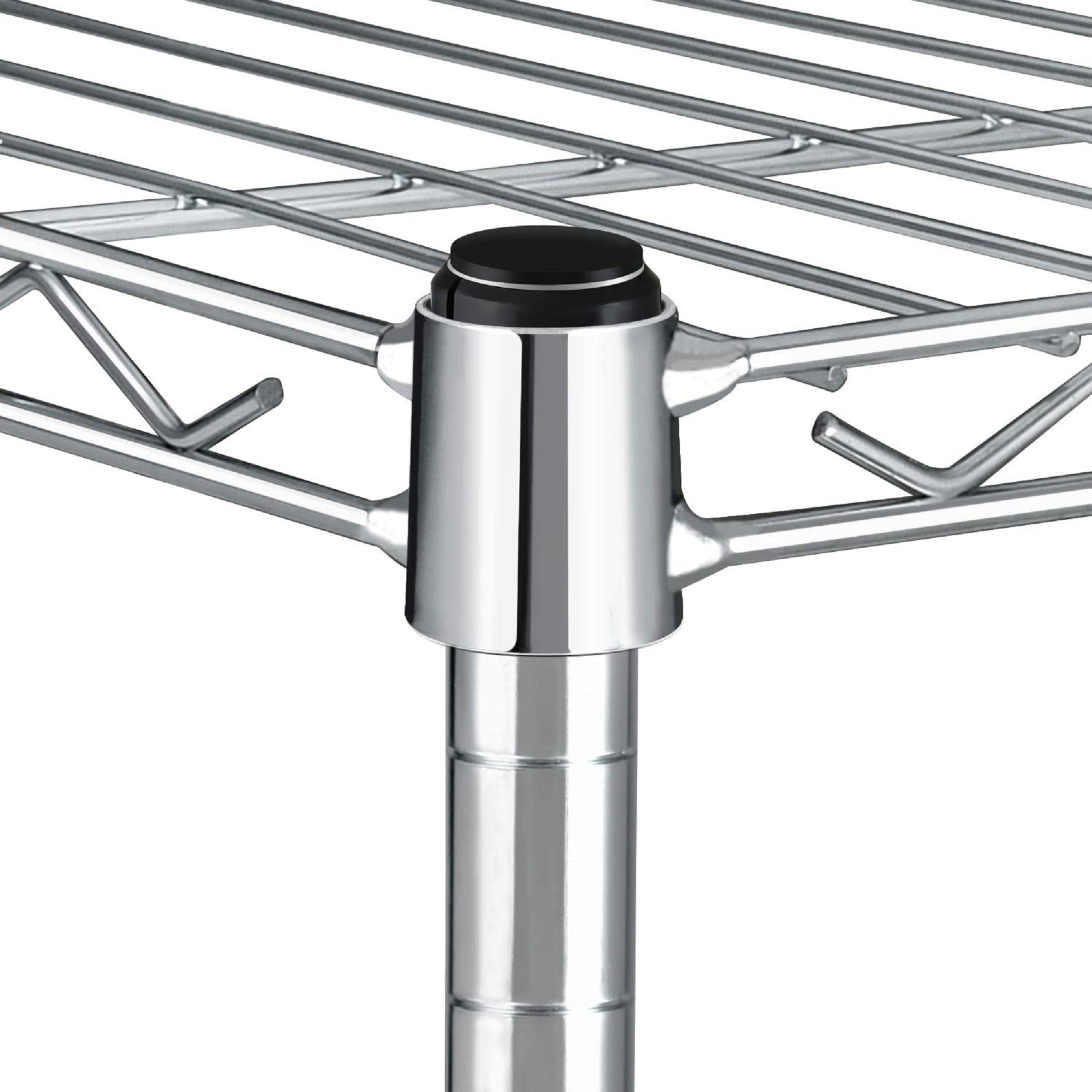 3-Tier Wire Shelving Storage Unit With Wheels