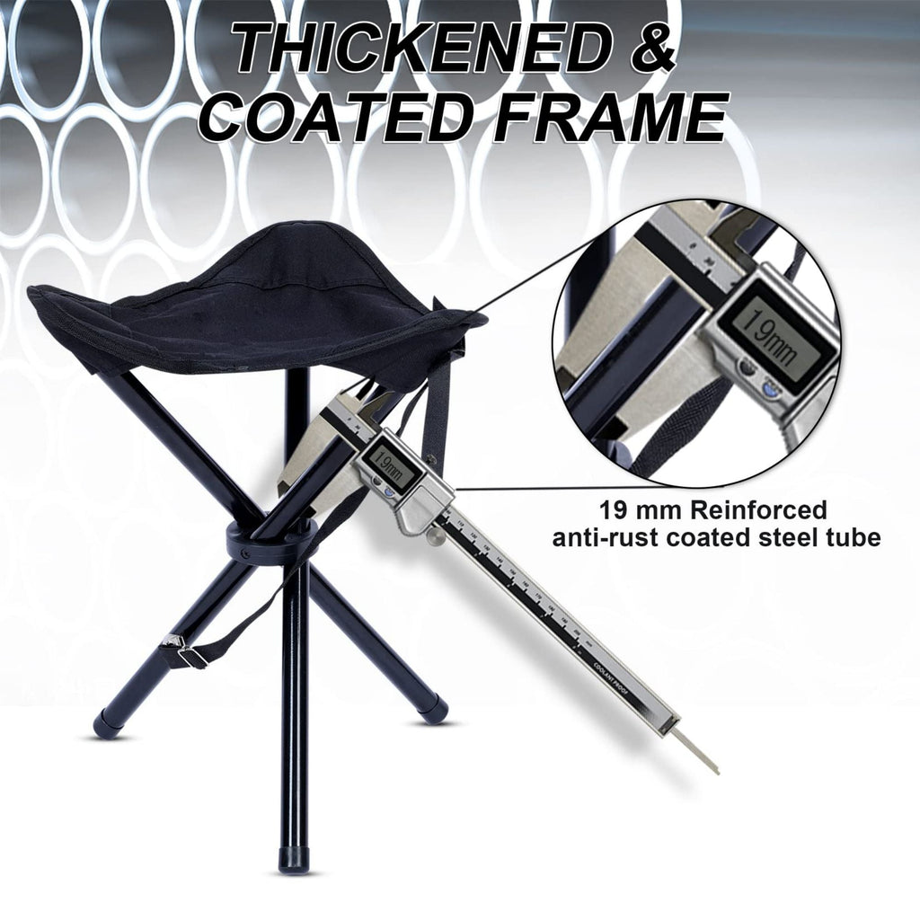 18.9 in x 1.65 in. , Black Ultralight Camping Chair Made of Premiun material
