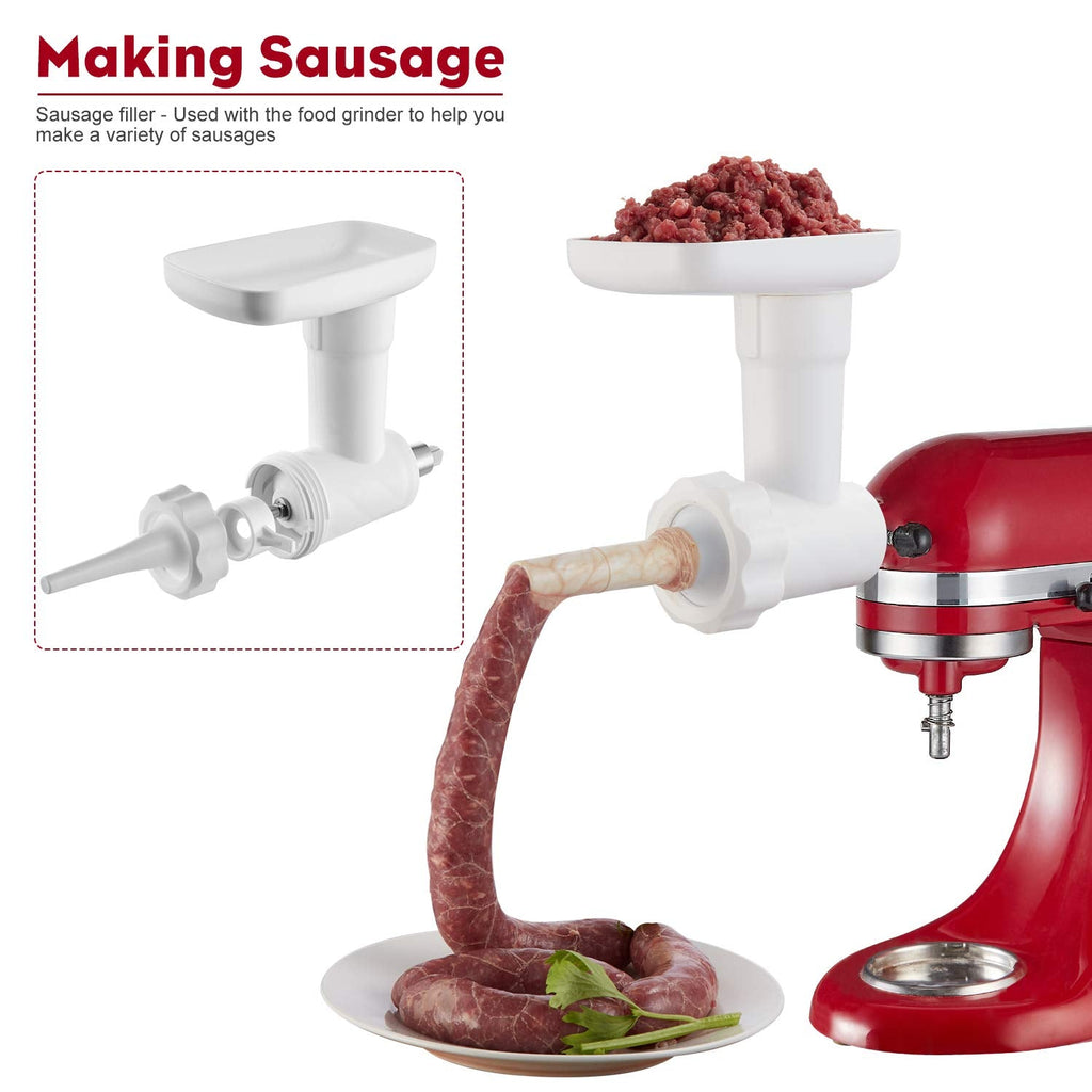 Fruit and Vegetable Attachment Strainer Set with Meat Grinder for Kitchenaid