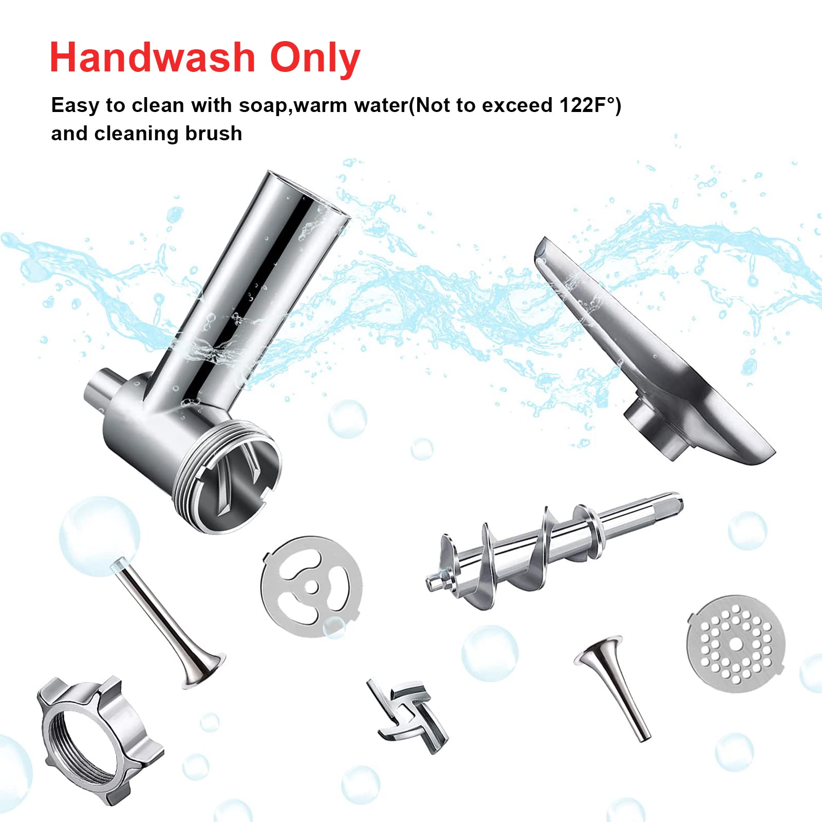 Metal Meat Grinder Attachment for Kitchen Aid Stand Mixers