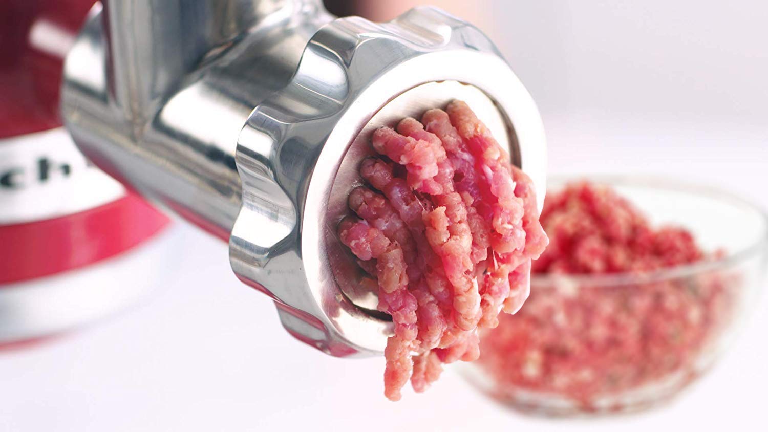 Stainless Steel Meat Grinder Attachment for KitchenAid Stand Mixers
